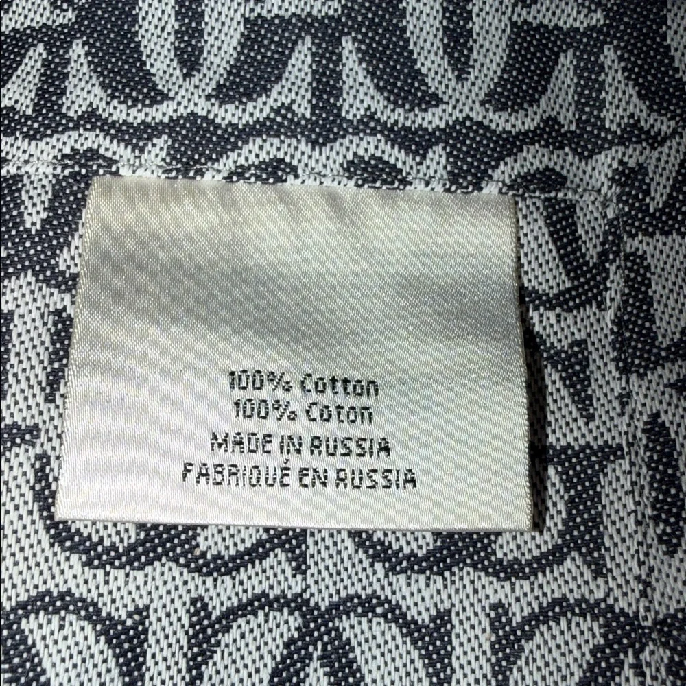 Williams Sonoma Logo Jacquard GC Napkins Set of 4 Denim Blue Gray